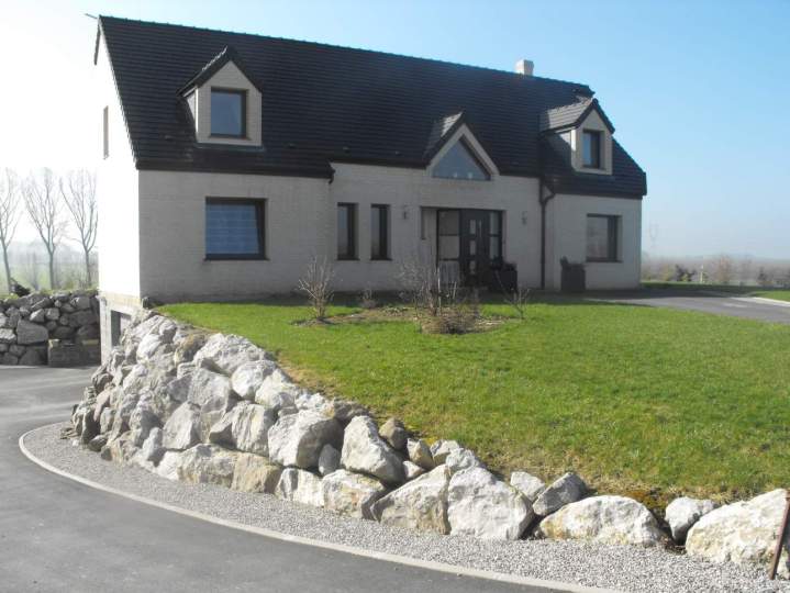 Maison neuve en brique blanche Arras
